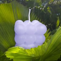 White Bubble Scented Candle | Paraffin Wax
